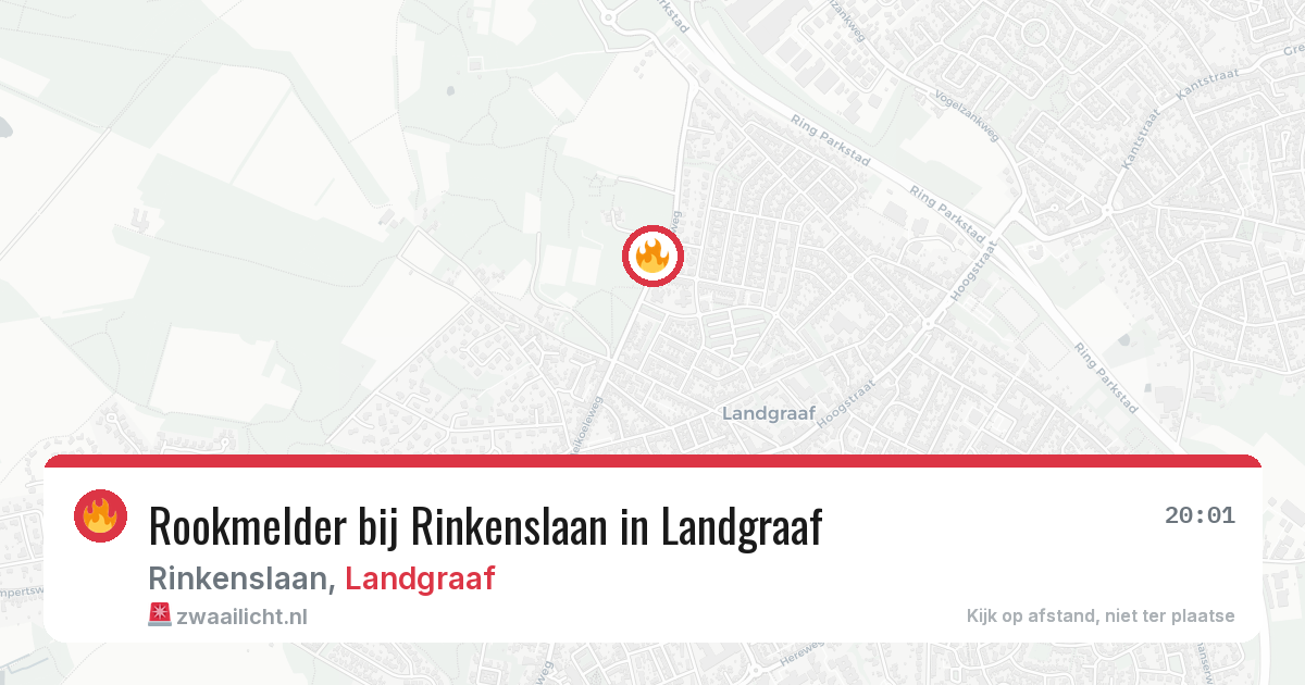 Rookmelder bij Rinkenslaan in Landgraaf — 10 mei 2026