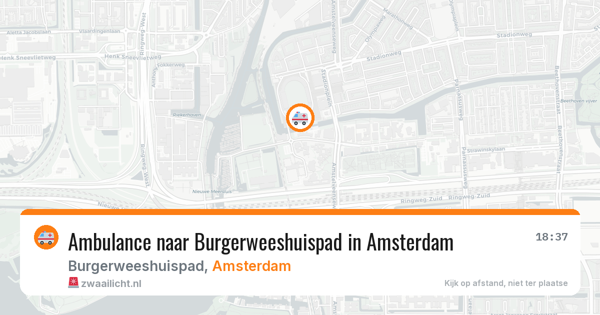 Ambulance naar Burgerweeshuispad in Amsterdam — 1 mrt 2026