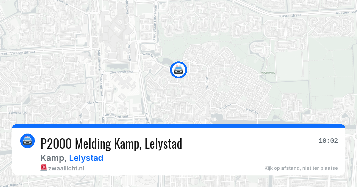 P2000 Melding Kamp, Lelystad — 24 feb 2026