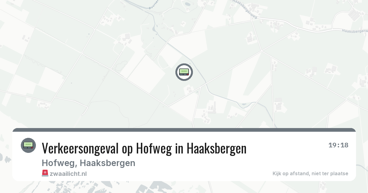Verkeersongeval op Hofweg in Haaksbergen — 28 jul 2026