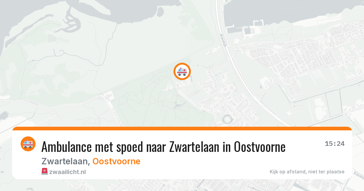 Ambulance met spoed naar Zwartelaan in Oostvoorne — 31 mrt 2026