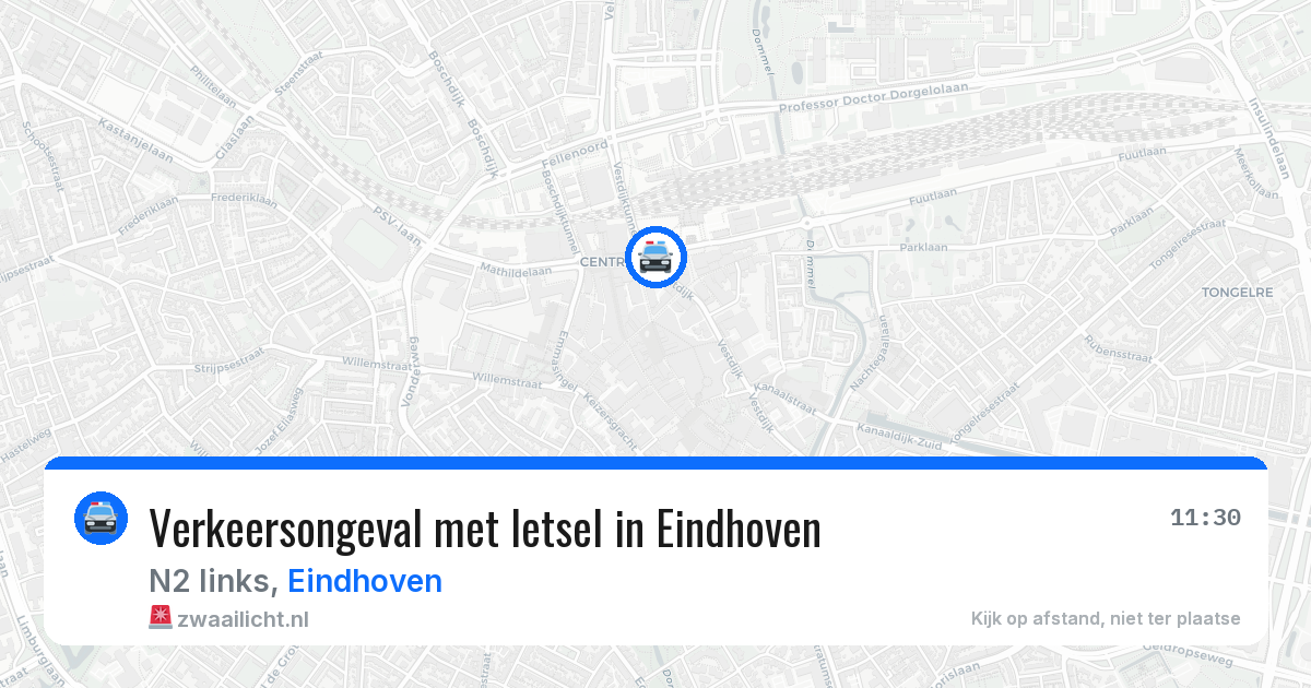 Verkeersongeval met letsel in Eindhoven — 20 mei 2026