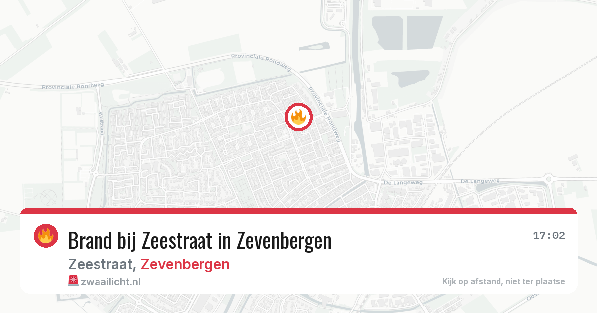 Brand bij Zeestraat in Zevenbergen — 20 apr 2026