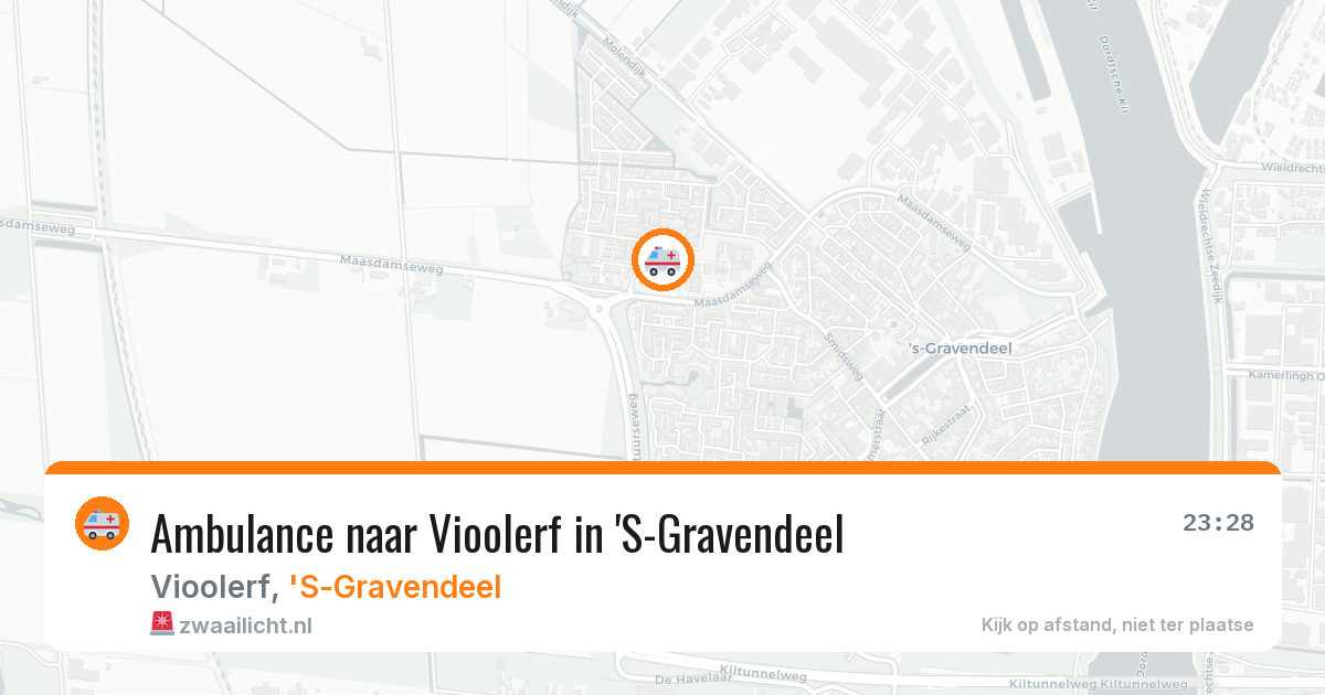 Ambulance naar Vioolerf in 'S-Gravendeel — 8 mei 2026
