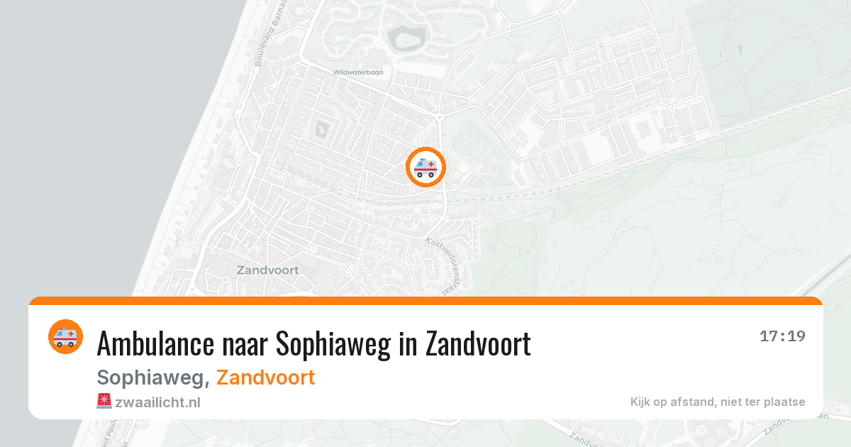 Ambulance naar Sophiaweg in Zandvoort — 25 jun 2026