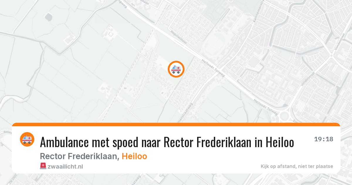 Ambulance met spoed naar Rector Frederiklaan in Heiloo — 31 mei 2026