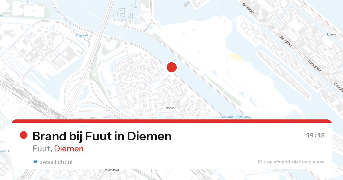Brand bij Fuut in Diemen — 25 jun 2026