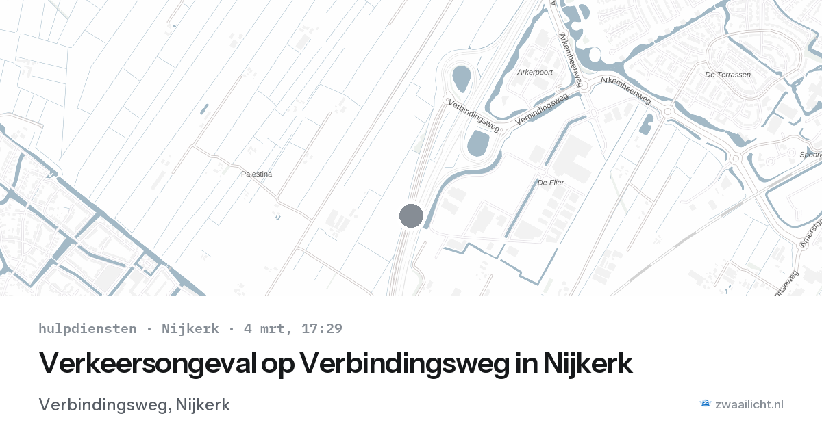 Verkeersongeval op Verbindingsweg in Nijkerk — 4 mrt 2026
