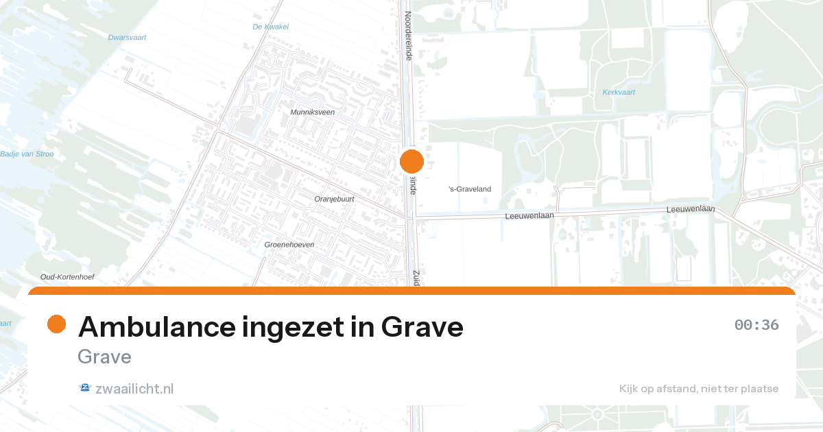 Ambulance ingezet in Grave — 31 jan 2026