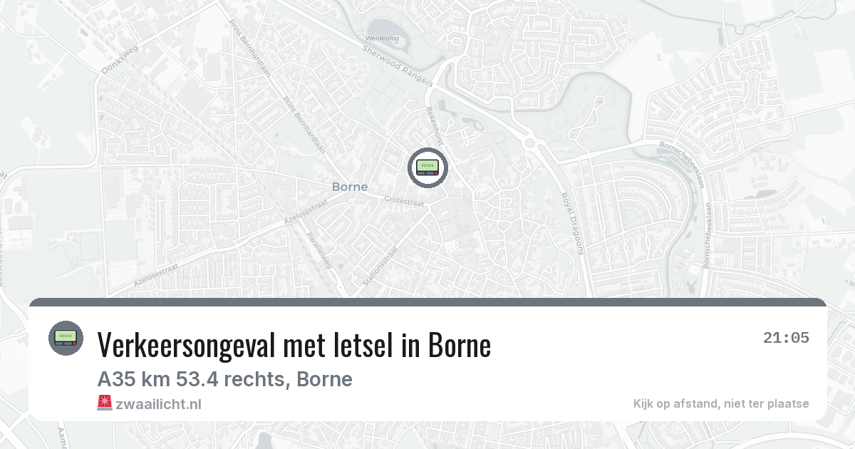 Verkeersongeval met letsel in Borne — 16 mrt 2026