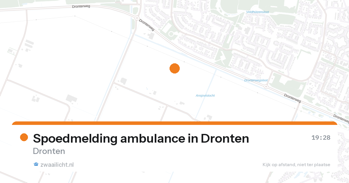 Spoedmelding ambulance in Dronten — 26 aug 2026