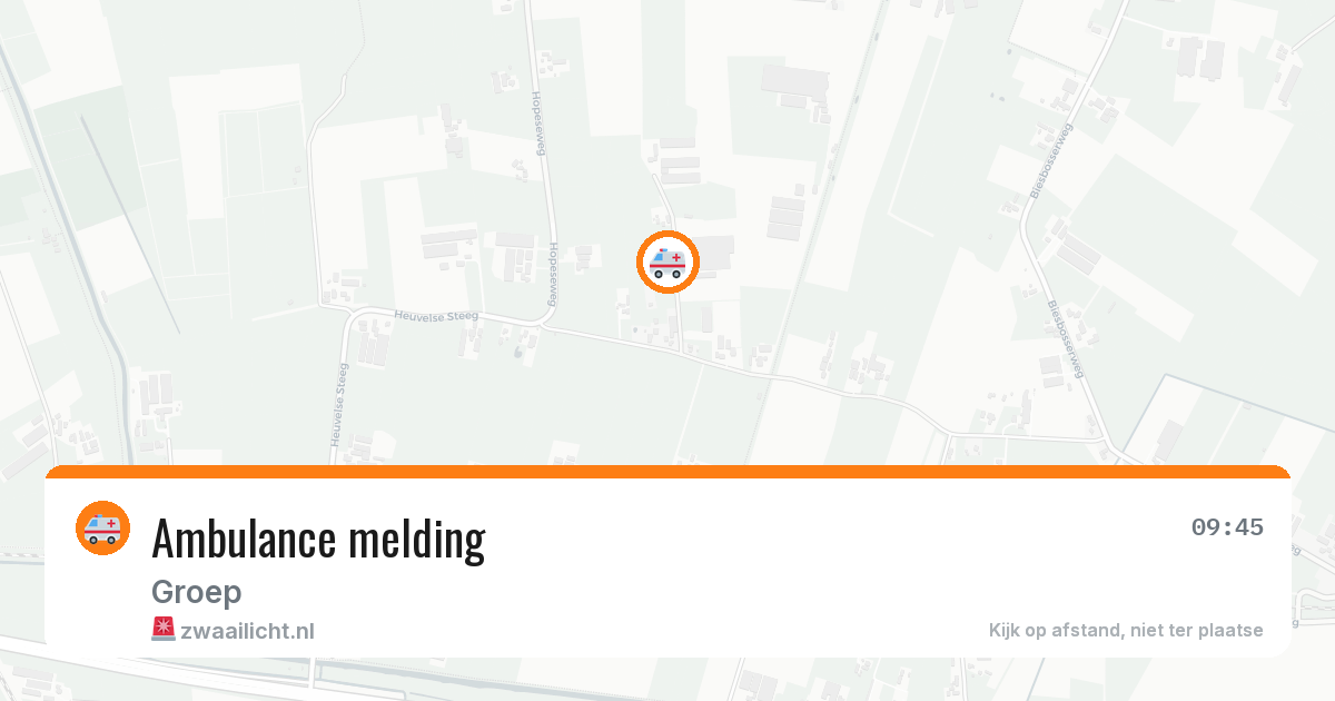 Ambulance melding — 5 mei 2026