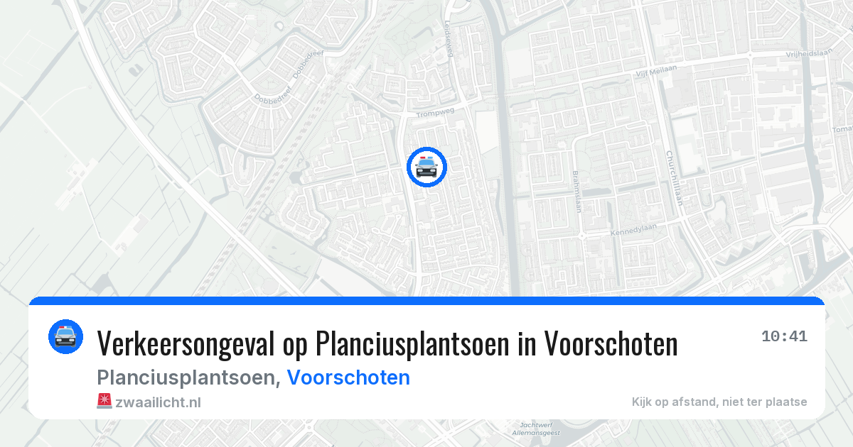 Verkeersongeval op Planciusplantsoen in Voorschoten — 22 mei 2026