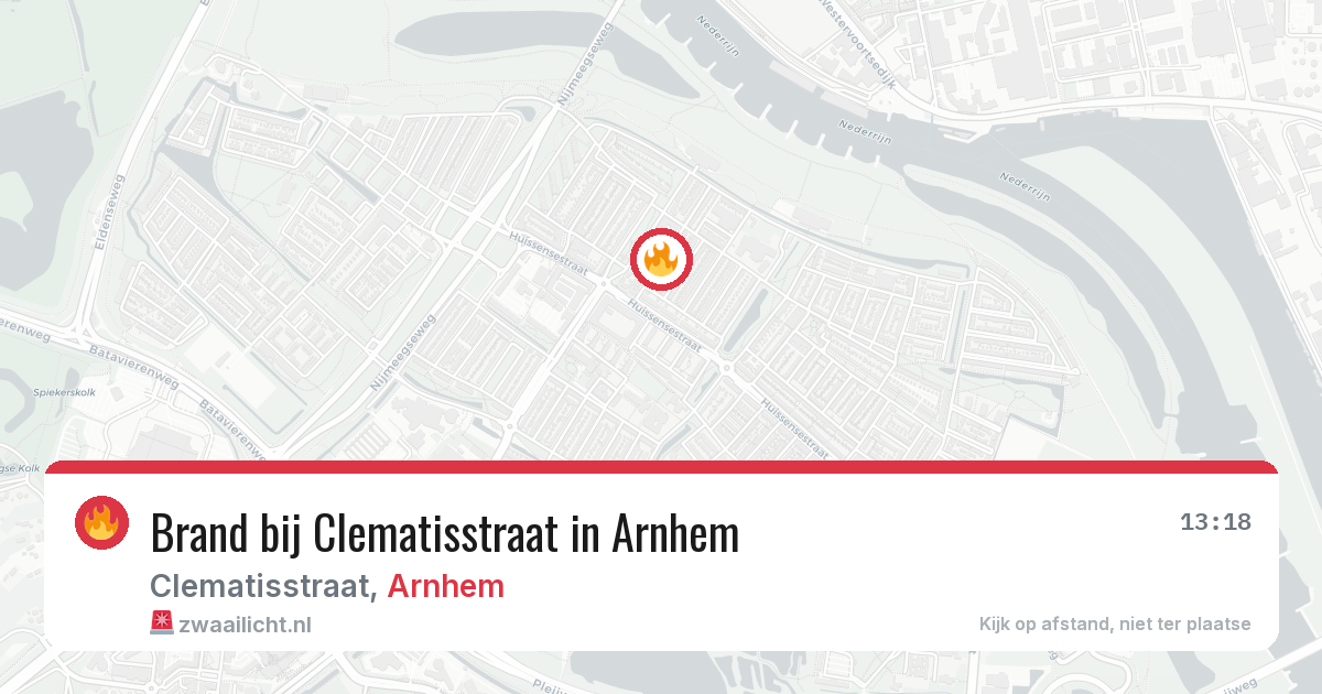 Brand bij Clematisstraat in Arnhem — 29 jun 2026