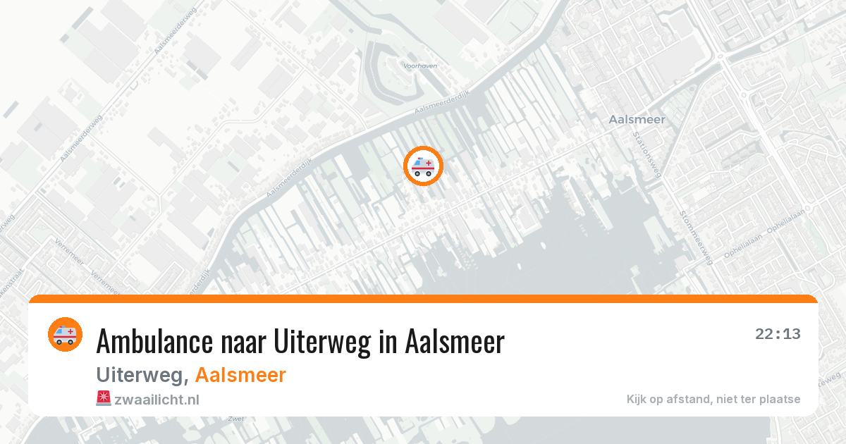 Ambulance naar Uiterweg in Aalsmeer — 6 jun 2026