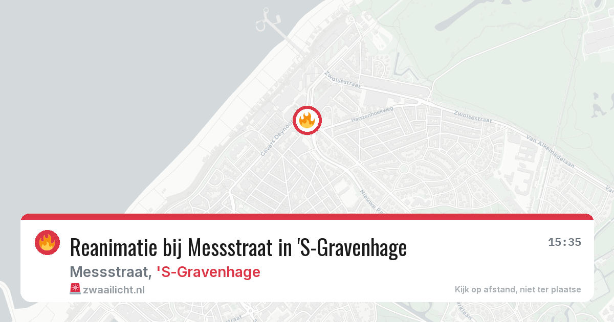 Reanimatie bij Messstraat in 'S-Gravenhage — 29 jan 2026