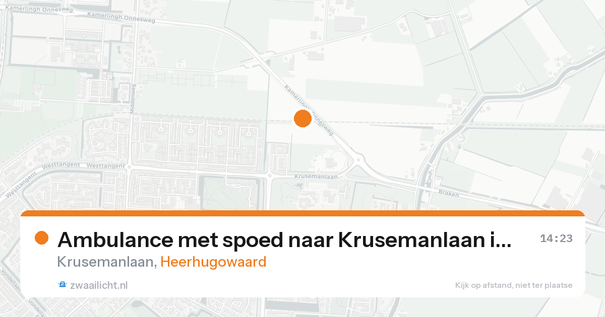Ambulance met spoed naar Krusemanlaan in Heerhugowaard — 7 feb 2026