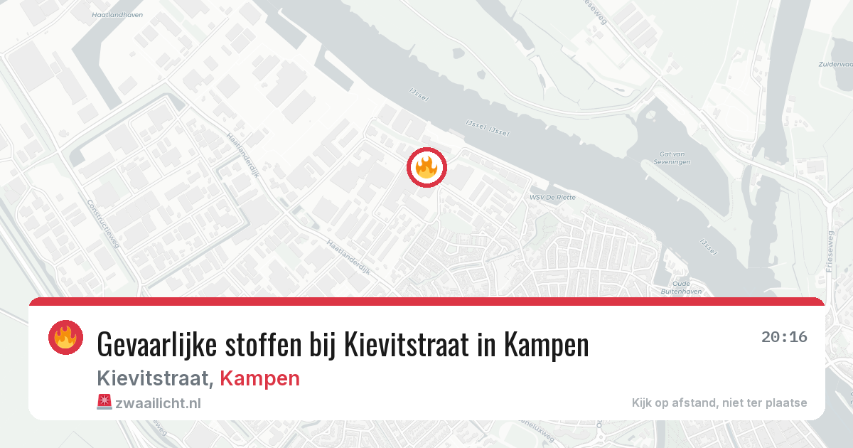 Gevaarlijke stoffen bij Kievitstraat in Kampen — 11 jun 2026