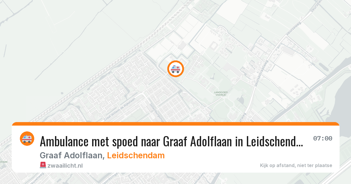 Ambulance met spoed naar Graaf Adolflaan in Leidschendam — 5 jul 2026