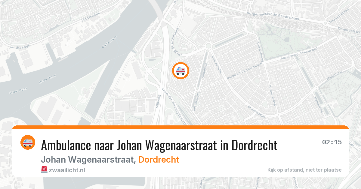 Ambulance naar Johan Wagenaarstraat in Dordrecht — 2 apr 2026