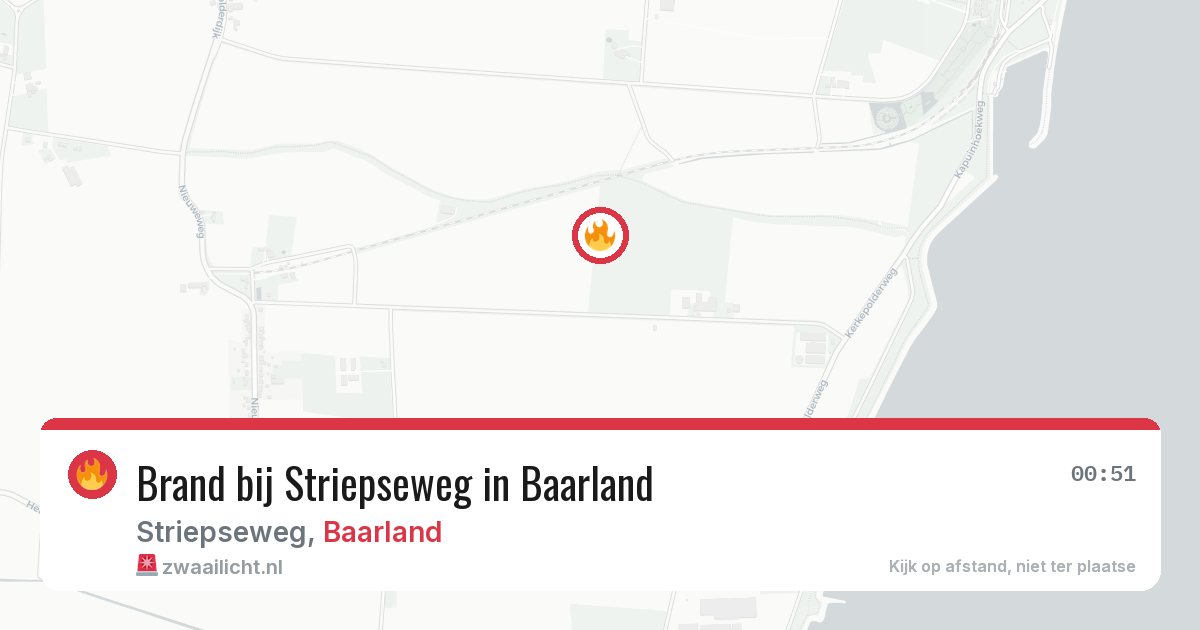 Brand bij Striepseweg in Baarland — 8 aug 2026