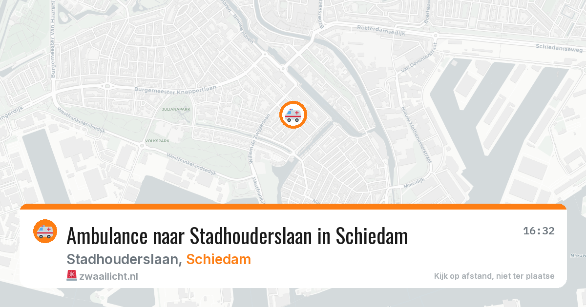 Ambulance naar Stadhouderslaan in Schiedam — 30 jun 2026