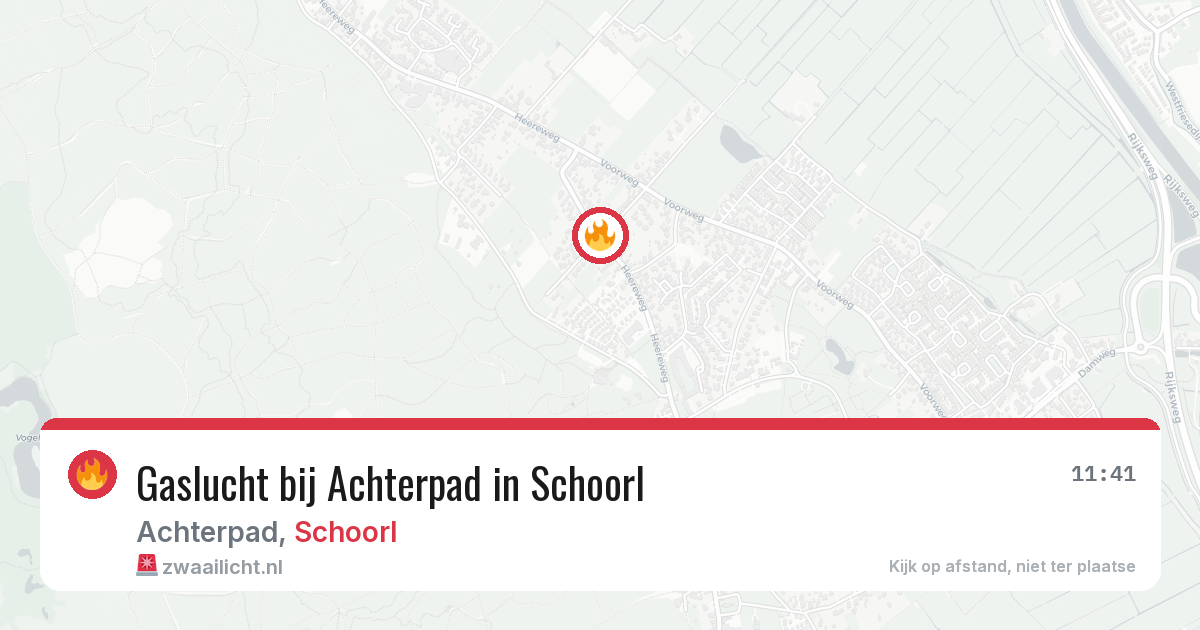 Gaslucht bij Achterpad in Schoorl — 14 jul 2026