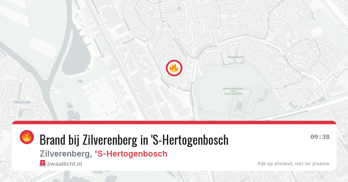 Brand bij Zilverenberg in 'S-Hertogenbosch — 6 jul 2026