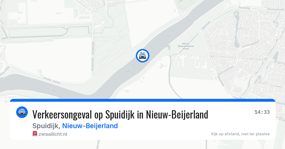 Verkeersongeval op Spuidijk in Nieuw-Beijerland — 12 apr 2026