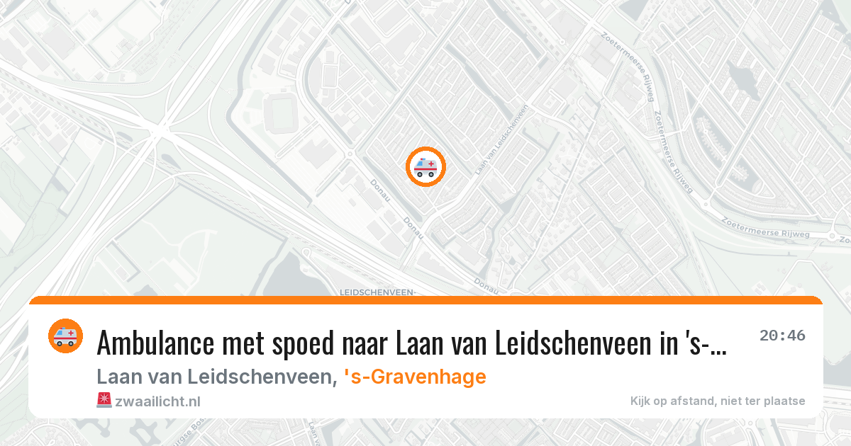 Ambulance met spoed naar Laan van Leidschenveen in 's-Gravenhage — 20 apr 2026
