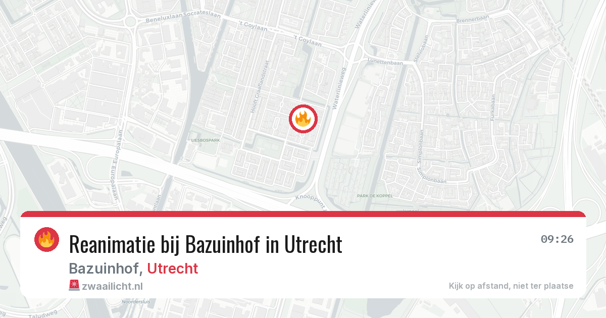 Reanimatie bij Bazuinhof in Utrecht — 31 mei 2026