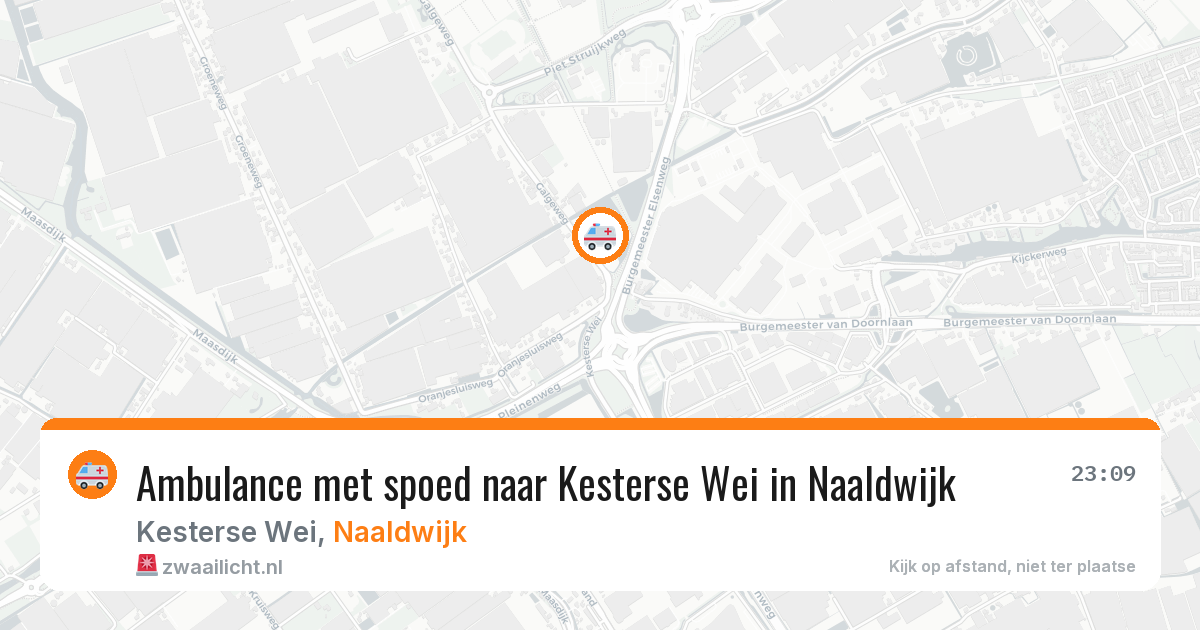 Ambulance met spoed naar Kesterse Wei in Naaldwijk — 16 jan 2026