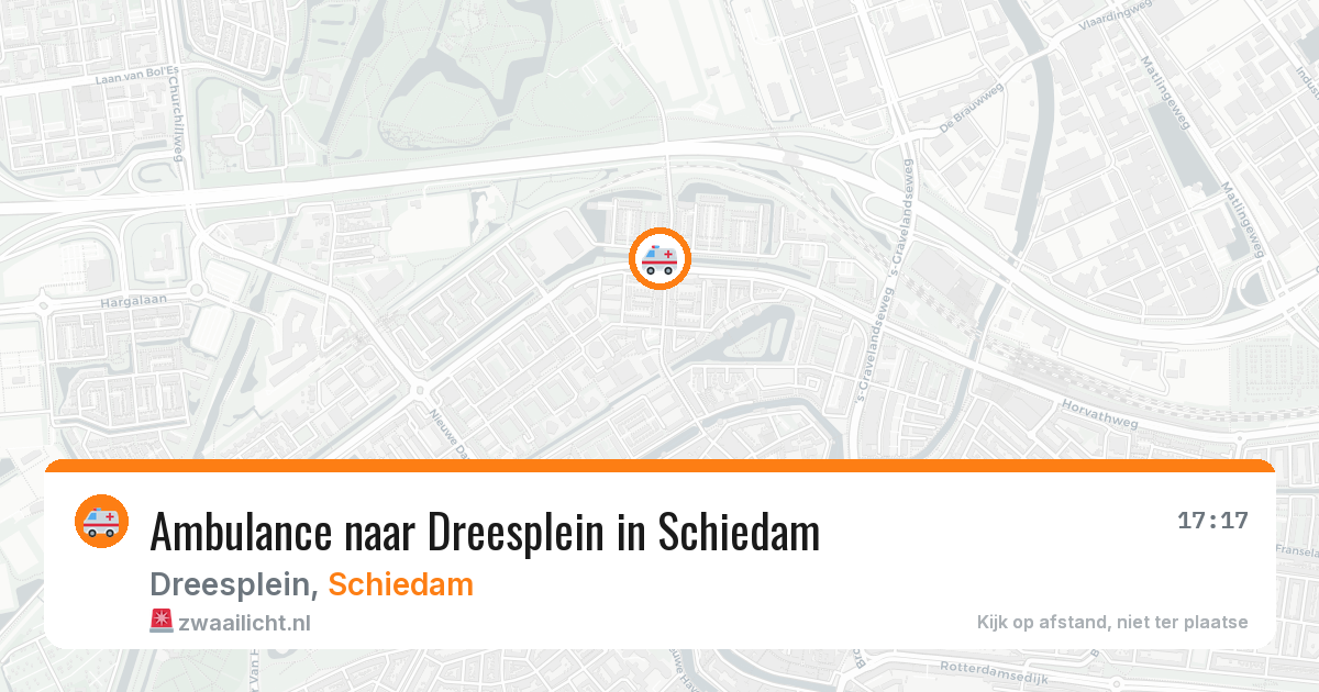Ambulance naar Dreesplein in Schiedam — 28 mrt 2026