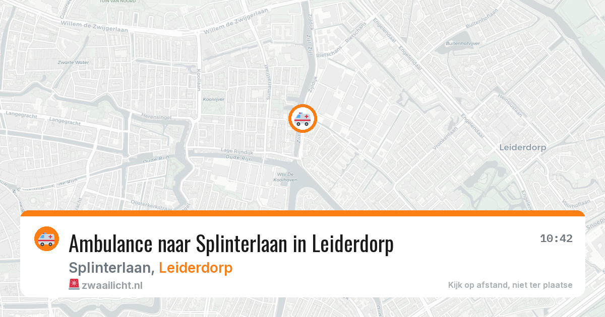 Ambulance naar Splinterlaan in Leiderdorp — 5 aug 2026