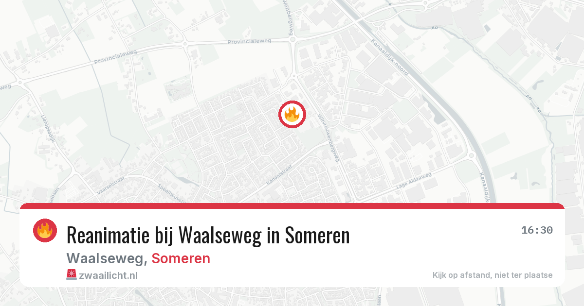 Reanimatie bij Waalseweg in Someren — 4 apr 2026