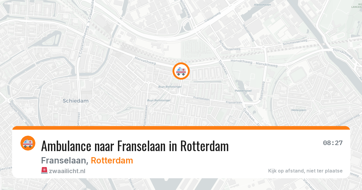 Ambulance naar Franselaan in Rotterdam — 30 mei 2026
