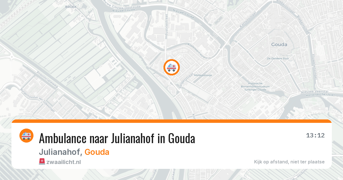 Ambulance naar Julianahof in Gouda — 11 aug 2026