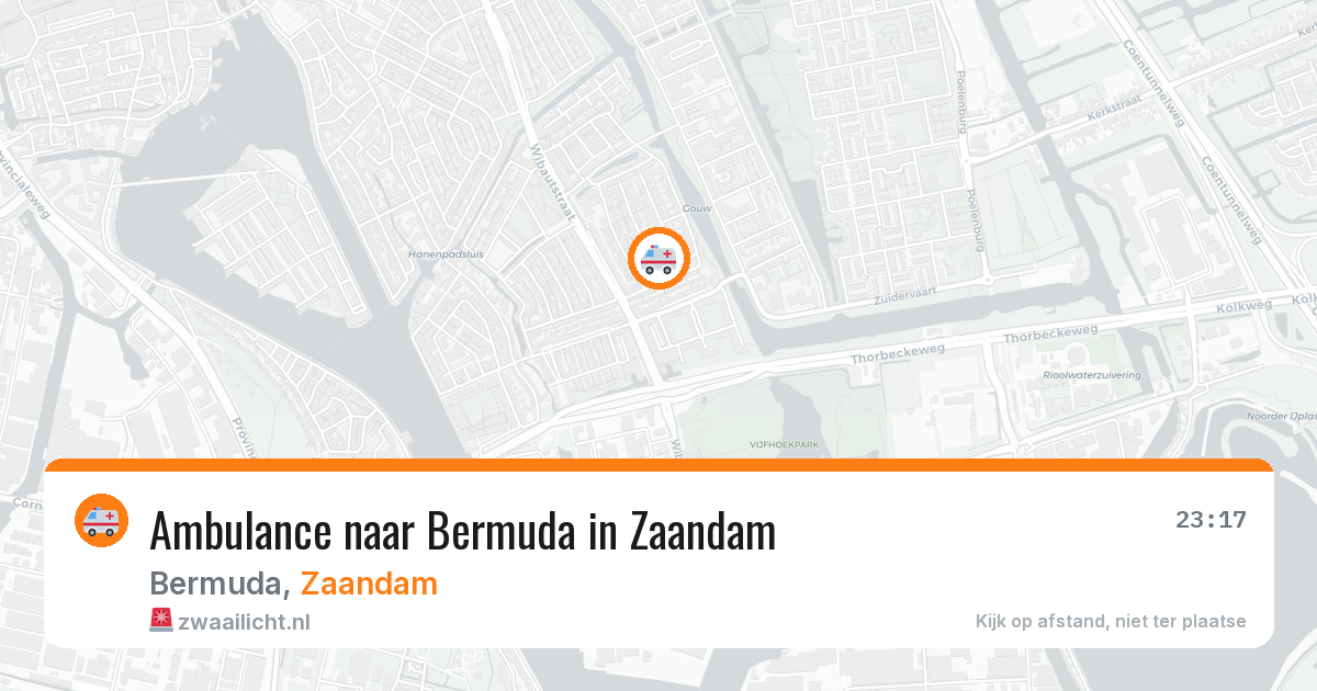 Ambulance naar Bermuda in Zaandam — 27 jul 2026