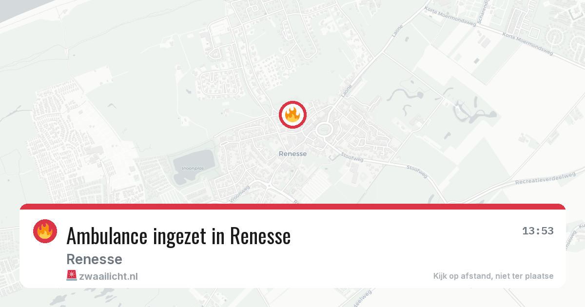 Ambulance ingezet in Renesse — 14 mei 2026