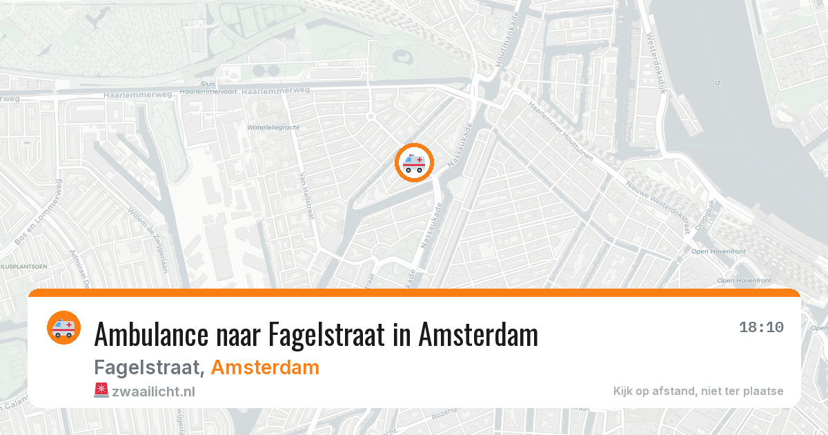 Ambulance naar Fagelstraat in Amsterdam — 6 jul 2026