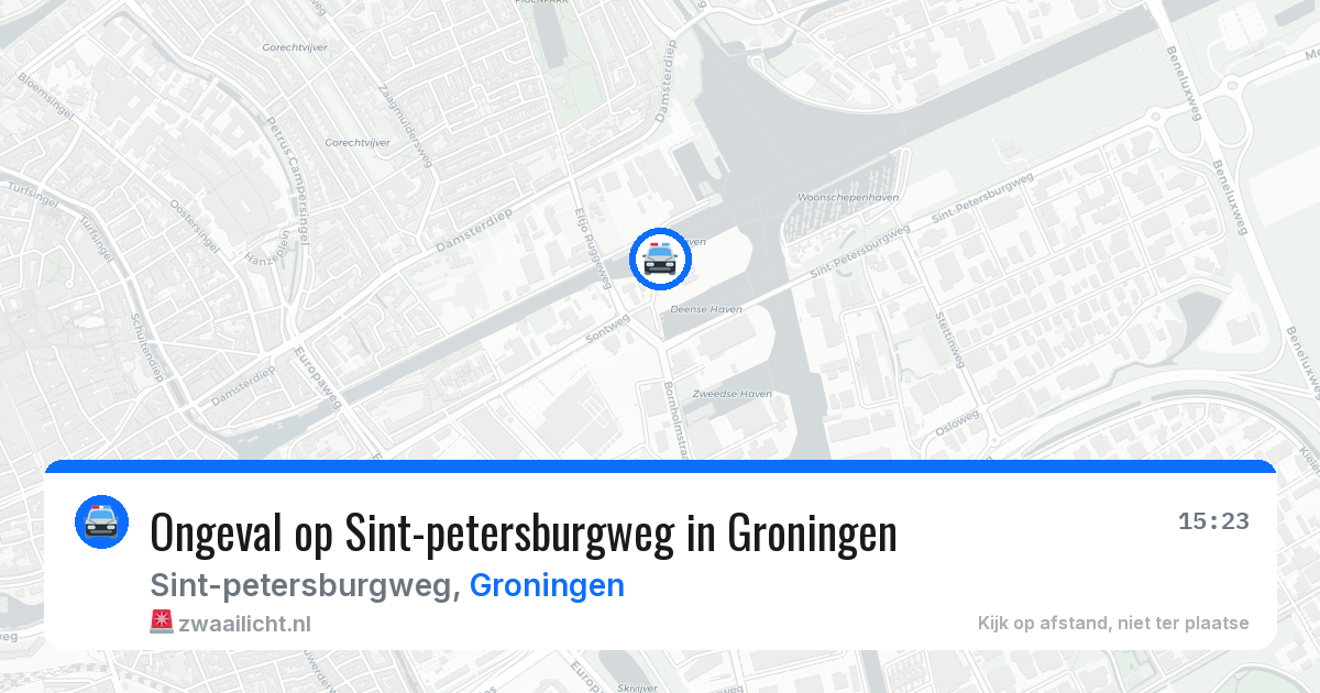 Ongeval op Sint-petersburgweg in Groningen — 1 apr 2026