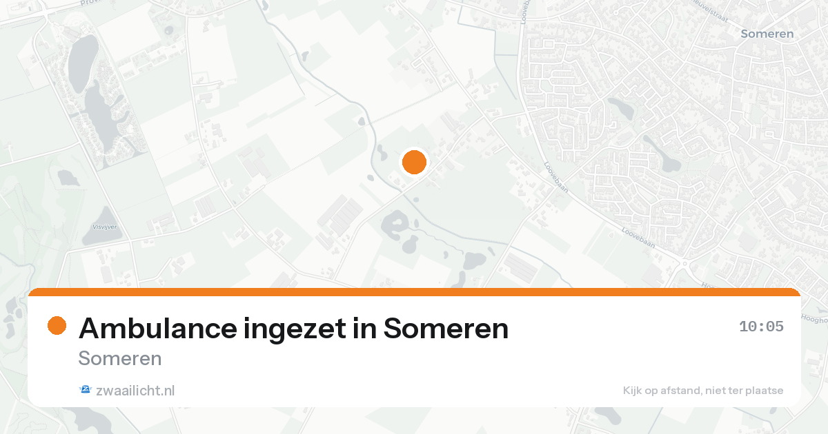Ambulance ingezet in Someren — 18 aug 2026