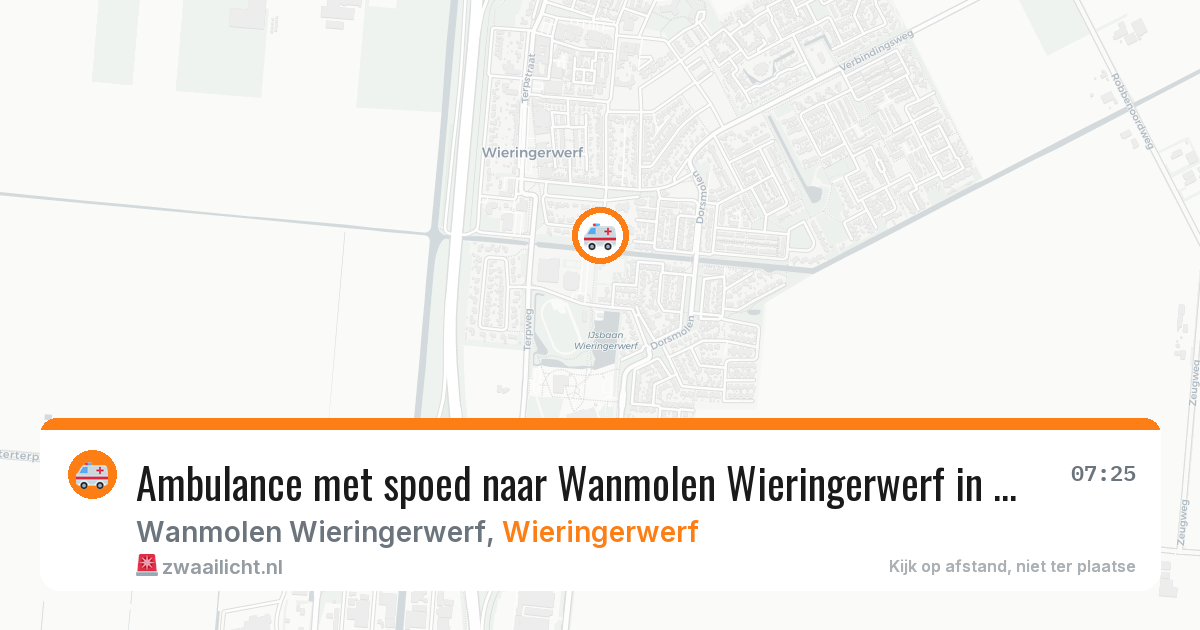 Ambulance met spoed naar Wanmolen Wieringerwerf in Wieringerwerf — 30 jun 2026