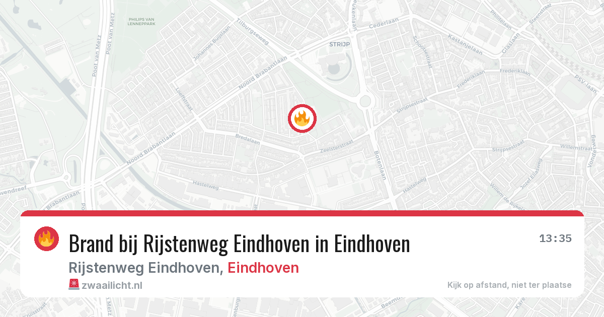 Brand bij Rijstenweg Eindhoven in Eindhoven — 28 jan 2026