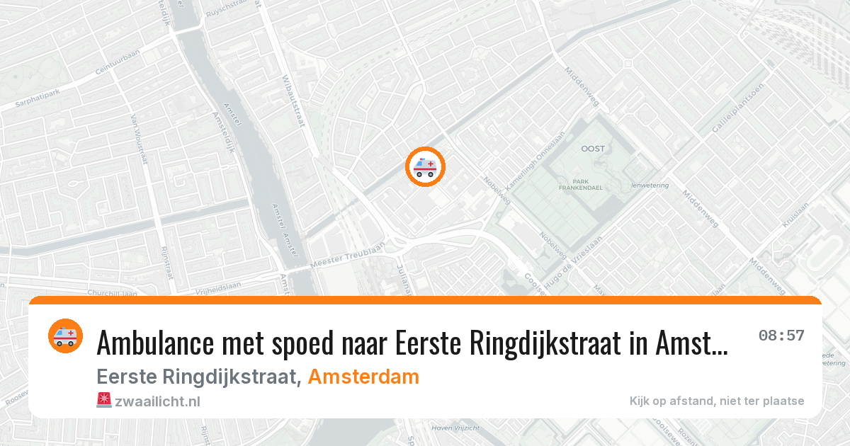Ambulance met spoed naar Eerste Ringdijkstraat in Amsterdam — 5 mrt 2026