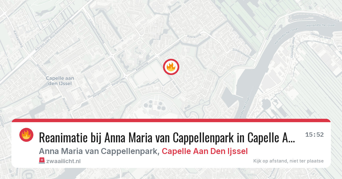 Reanimatie bij Anna Maria van Cappellenpark in Capelle Aan Den Ijssel — 8 feb 2026