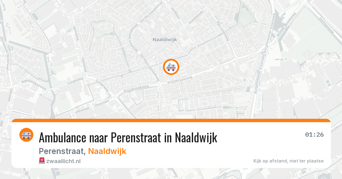 Ambulance naar Perenstraat in Naaldwijk — 1 jul 2026