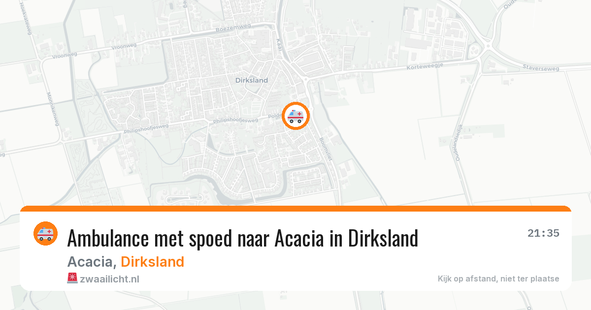 Ambulance met spoed naar Acacia in Dirksland — 12 jun 2026