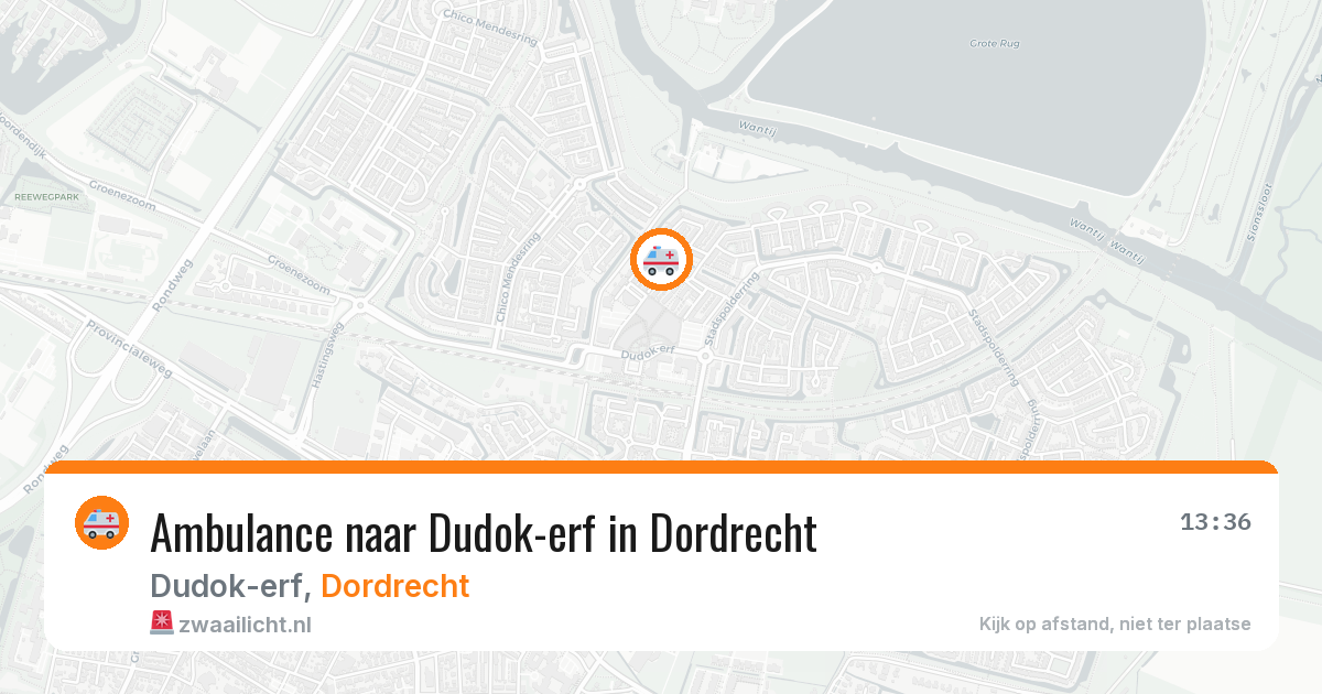 Ambulance naar Dudok-erf in Dordrecht — 11 jun 2026