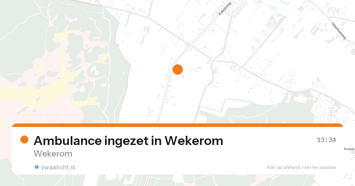 Ambulance ingezet in Wekerom — 26 aug 2026